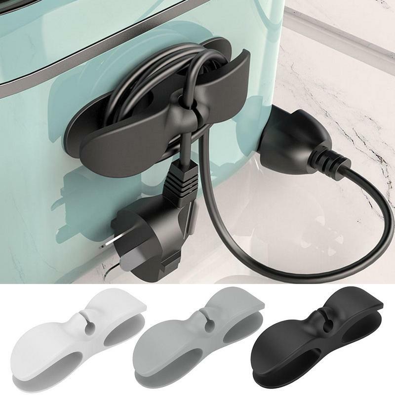 Органайзер для проводов, держатель, бытовая кухонная техника, устройство для намотки кабеля, силиконовый держатель для шнура, зажим для хранения кабеля передачи данных