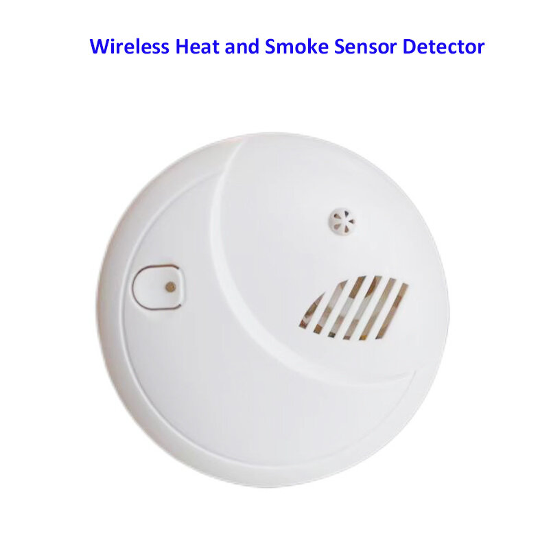 Беспроводной детектор тепла и дыма, система пожарной сигнализации для дома, умный датчик температуры дыма для 433 МГц WIFI GSM G90B Plus