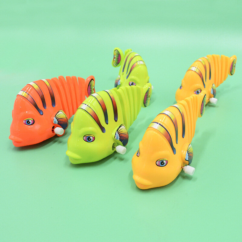 ปลากระพงชิ้น/ล็อต3ตัวของเล่นเพื่อการศึกษาสำหรับเด็กรูปสัตว์ตัวตลกเล็กปลาแกว่งไปมาได้