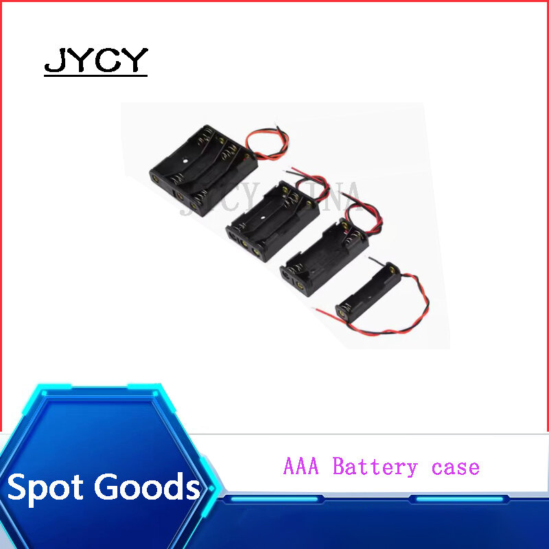 Caja de batería AAA con cable, 1 piezas, ranura 1, 2 ranuras, 3/4, 2AAA, 3AAA, 4AAA