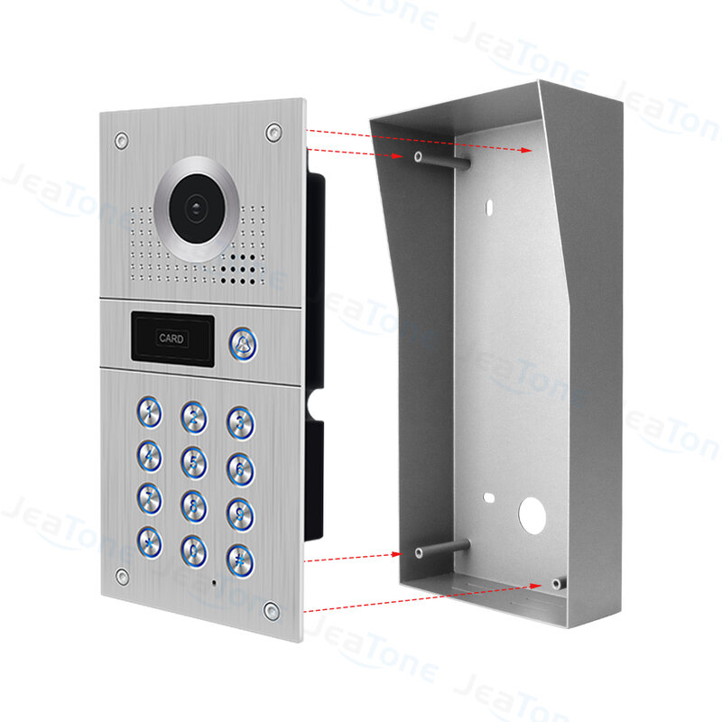 Jeatone Video Doorbell 84218 Iron Box (Surface) and Rain Cover Adapts to Surface Mounting with Protective