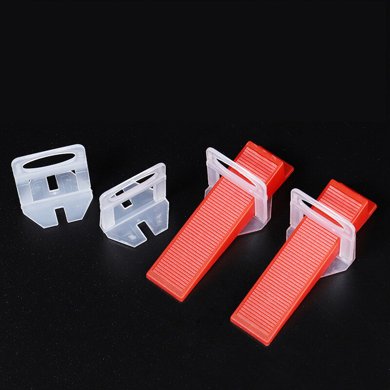 50Pcs 1//1.5/2/2.5/3MM Tile Leveling System Clips With 50Pcs Wedges Leveler Spacers Construction Tools for Ceramic Tile Leveling