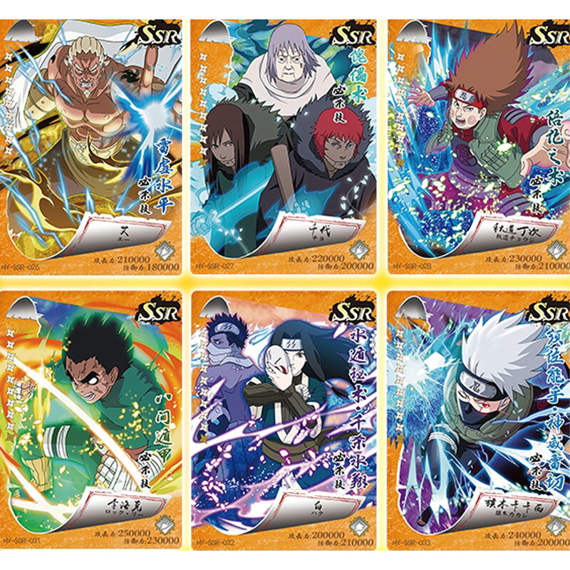 Kartu harga murah ahli kartu HY-5-001 Naruto koleksi kartu Hinata Sakura Sasuke kotak Booster Anime TCG mainan anak-anak dan hadiah hobi