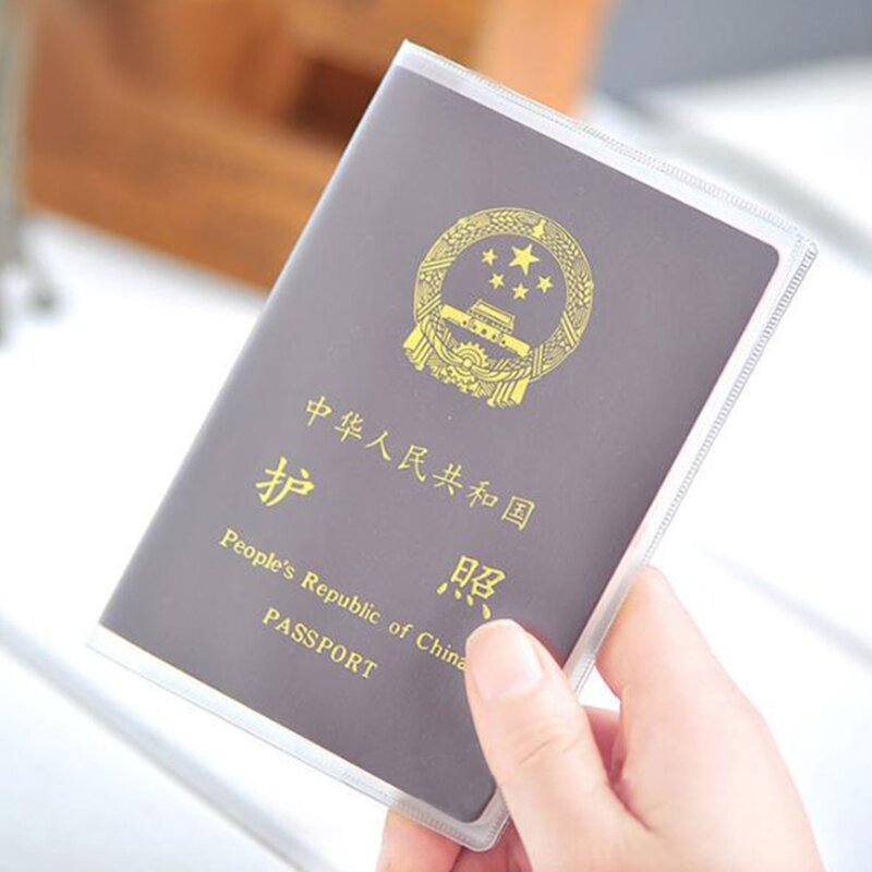 Porte-couvercle passeport Transparent, pour organisateur d'étui, protecteur