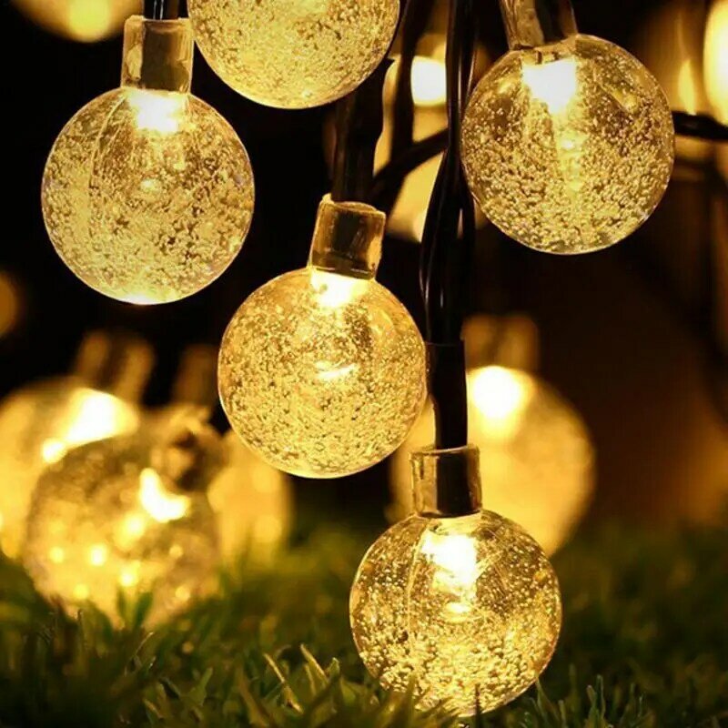 Solar String Lights Outdoor Indoor Party Decorations Camp Theme Party Decor Patio Lights 1.2V Waterproof Solar Powered For Tree