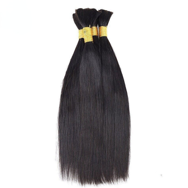 Большой объем натуральных волос плетеные волосы для микро-кос, волосы без уточка, человеческие волосы для наращивания, 100 г/упаковка, волосы без уточка Remy