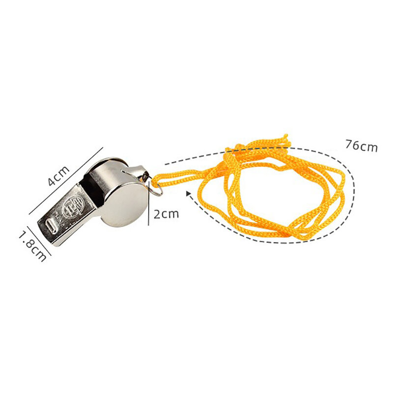 1pc Metal Whistle Referee Sports Rugby Stainless Steel Whistle Soccer Basketball Party Training School Cheerleading