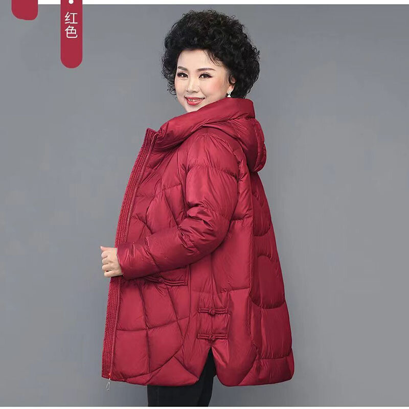 Jaqueta solta com capuz acolchoado de algodão para mulheres, Parkas femininas, casaco coreano, sobretudo quente, outwear para senhora, novo, inverno, 2022