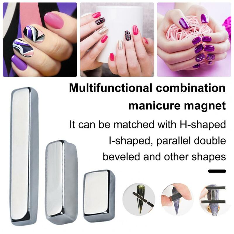Nail Magnet Tool Multifunctional Cat Eyes Nail Magnet Set Strong Double-head Magnetic Stick for Diy Manicure with Long for Cat