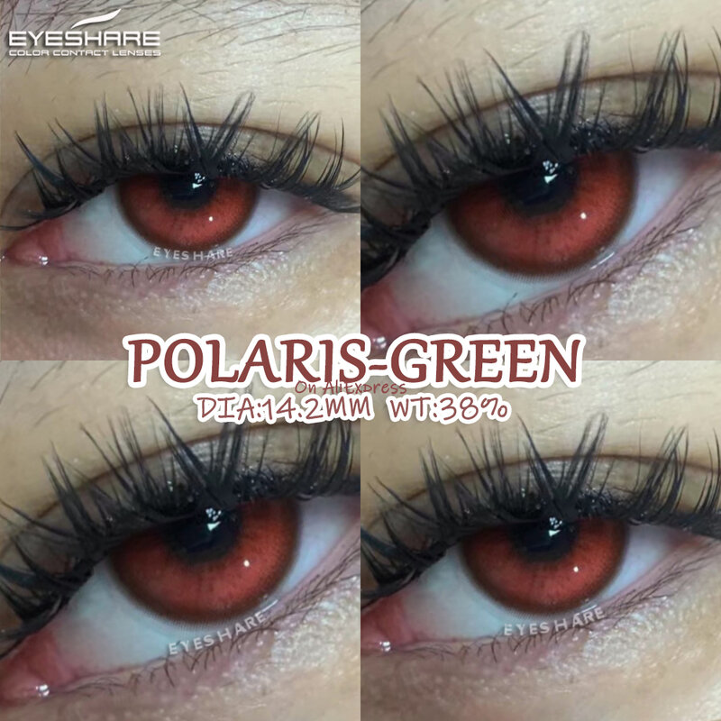 EYESHARE nowe kolorowe soczewki kontaktowe do oczu modne niebieskie soczewek kontaktowych brązowe soczewki kosmetyczne zielony kontakt wzrokowy rocznie 2 sztuk/para