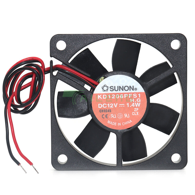 Sunon-Novo ventilador de refrigeração, 6cm COB COB, KD1206PFS1, DC 12V, 1.4W, 60x60x10mm