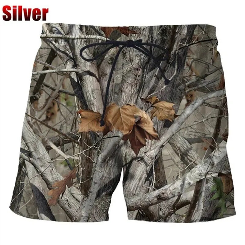 Summer New 3d Camouflage Printed Men's Shorts Funny Fashion Casual Personality Cool Natural Scenery Beach Shorts Swimming Trunks