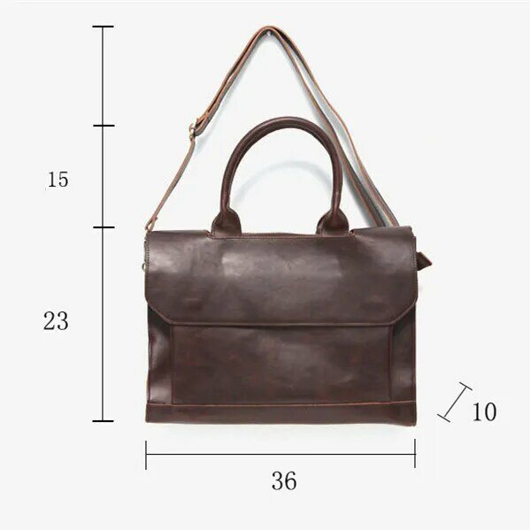 กระเป๋าเอกสารธุรกิจแฟชั่นเท่ๆกระเป๋าถือผู้หญิงวินเทจอเนกประสงค์13 "กระเป๋าแบบยูนิเซ็กส์แล็ปท็อป