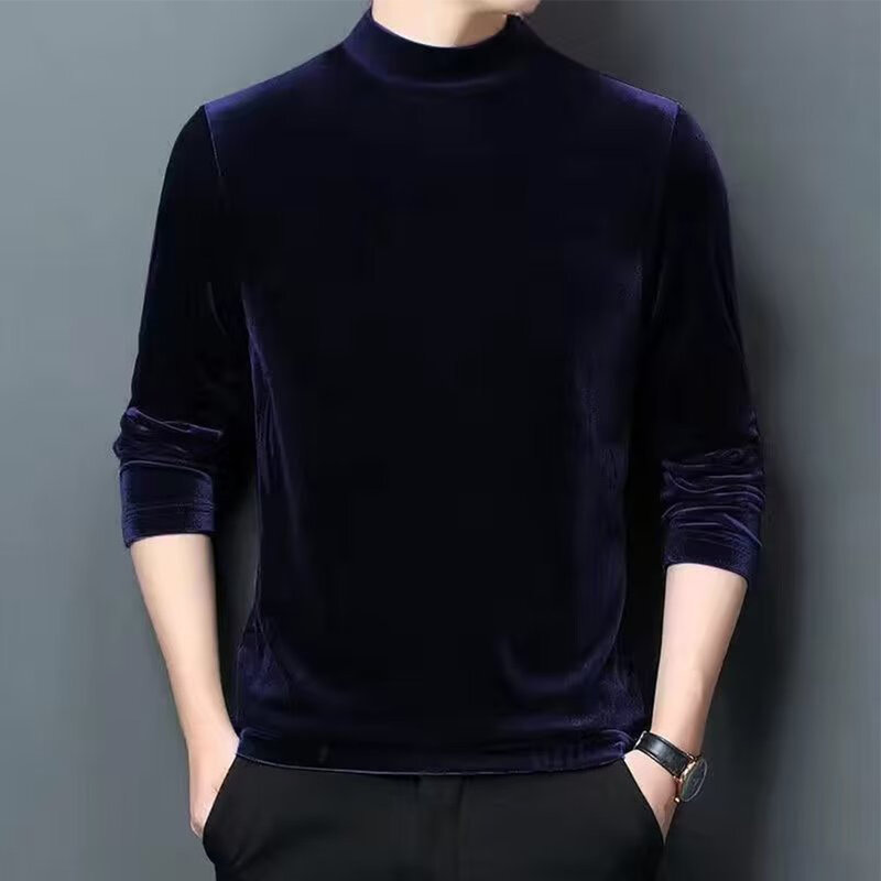 남성용 편안한 하이 퀄리티 블라우스 풀오버 언더 셔츠, 따뜻한 긴팔, 슬림핏, 신축성, 인기 판매, 브랜드 신상