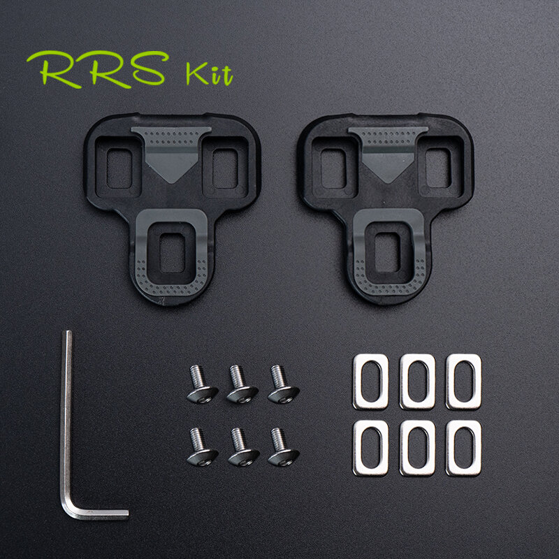 Rrskit Bicycle Pedal Cleats Road Bike Self-Locking Plate For KEO Ultralight Cycling Pedal Shoes Cleat Floating For Wellgo RC7