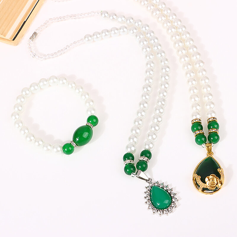 Kalung mutiara imitasi sintetis untuk wanita kalung mutiara kalung perhiasan serbaguna