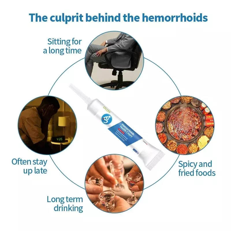 Krem leczący hemoroidy stosy ulga w bólu maść intemal zewnętrzne usuwanie hemoroidy szczelina odbytu krwawienie obrzęk medycyna