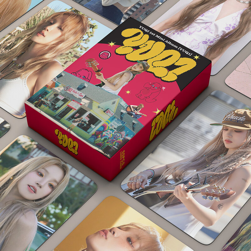 Yuqi-tarjetas fotográficas de Kpop Gidle Song, nuevas tarjetas Lomo (G), tarjetas fotográficas de I-DLE, tarjetas postales, regalo para fanáticos, 55 unids/set