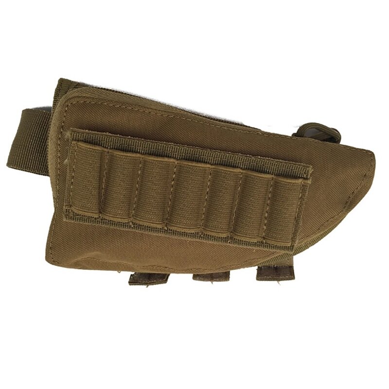 Bolsa para descanso mejillas culata táctica ajustable para exteriores, soporte para cartuchos caza, bolsa H58D