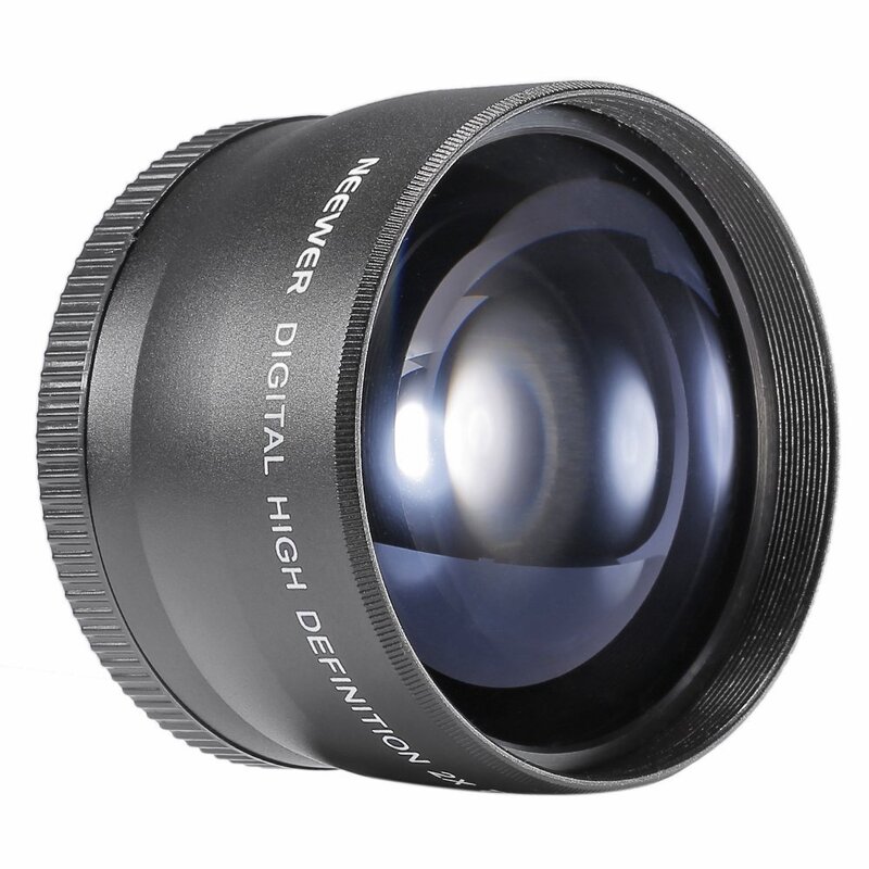 ตัวแปลงเลนส์2X เทเลโฟโต้58มม. สำหรับ Canon Nikon Sony Pentax 18-55มม.
