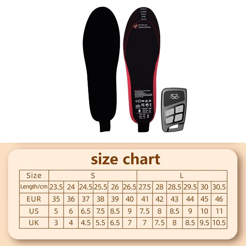 3500/3000/2100/2000mAh USB Electric Heated Insoles Winter Foot Warmer Shoes Insert Pad Breathable Memory Foam Shoe Insole