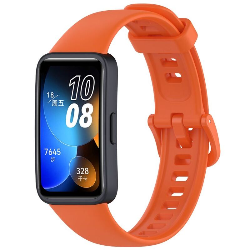 Tali pergelangan tangan untuk Huawei Band 8, gelang olahraga silikon lembut aksesoris jam tangan untuk Huawei Band8 pengganti Correa