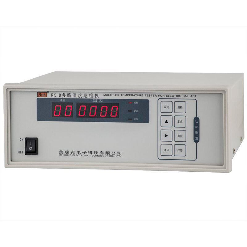 REK-probador de temperatura multicanal, instrumento de medición de temperatura de 8 canales, RK-8 -50-300 ℃, CON RS232