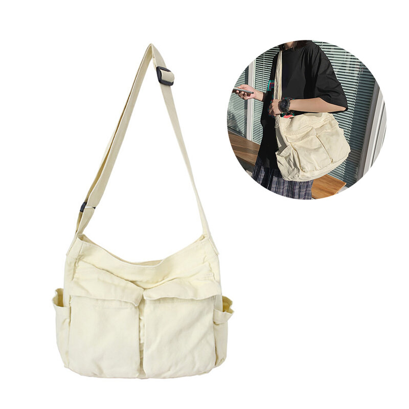 กระเป๋าถือสตรีกระเป๋าสะพายพาดลำตัวทำจากโพลีเอสเตอร์อเนกประสงค์แบบกระเป๋าสะพายไหล่ของเด็กผู้หญิง