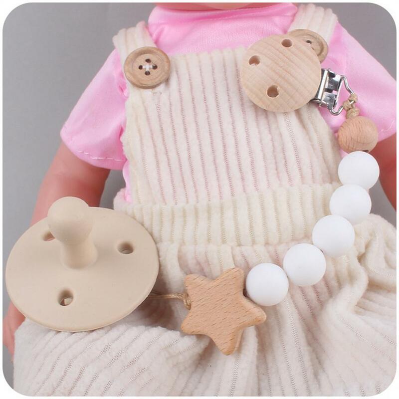 New Cute Silicone Baby Pacifier Clips Beech Pacifier Chain Nipple Bracket Holder For Nipples Toddler Toys Baby Shower Gift