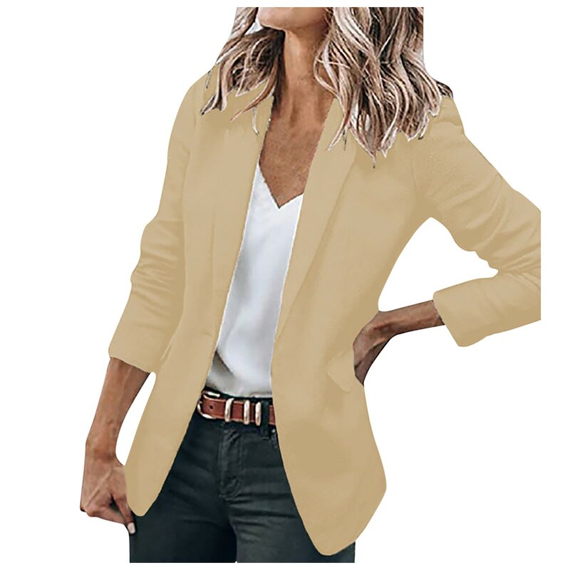 女性用長袖ジャケット,ラウンドカラー,ルーズシングルブレスト,軽量ウールコート,新しい2022