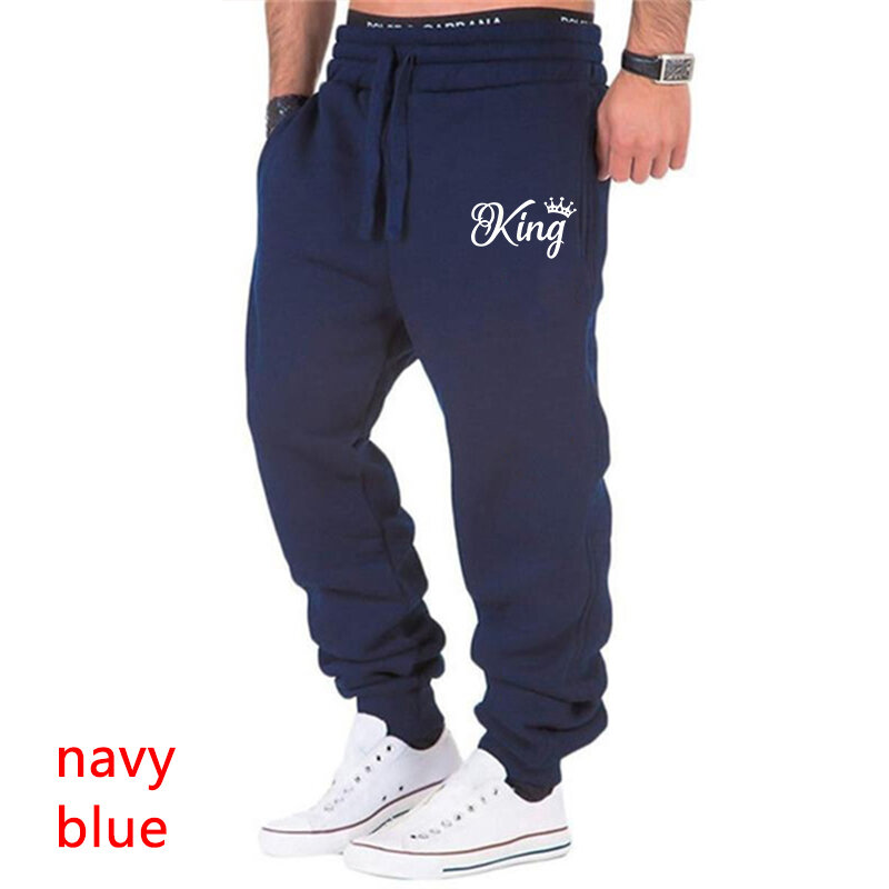Pantalones deportivos de moda para hombre, pantalones de Jogging con cordón, pantalones holgados con bolsillos informales, pantalones de chándal, ropa para hombre