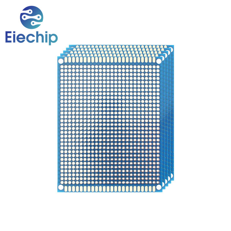 Placa PCB de 5/10 piezas, placa prototipo azul, 3x7cm, 4x6cm, 5x7cm, 7x9cm, placas de circuito de doble cara, Kit electrónico DIY, envío gratis