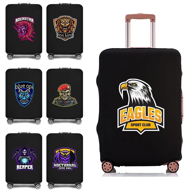 2023 pokrowiec na bagaż podróżny Teamlogo Print Travel Essentials akcesoria do 18-28 Cal elastyczna walizka ochronna