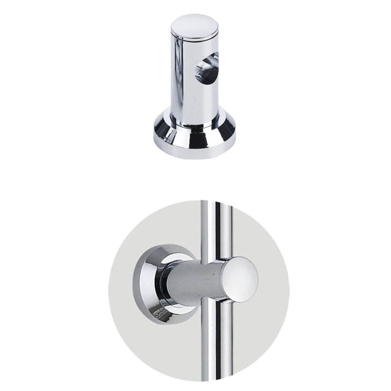 Soporte de pared para elevador de bañera de baño, accesorios ABS de 22mm, accesorios de conexión perforados en cromo, piezas de tubería redonda, 1 piezas