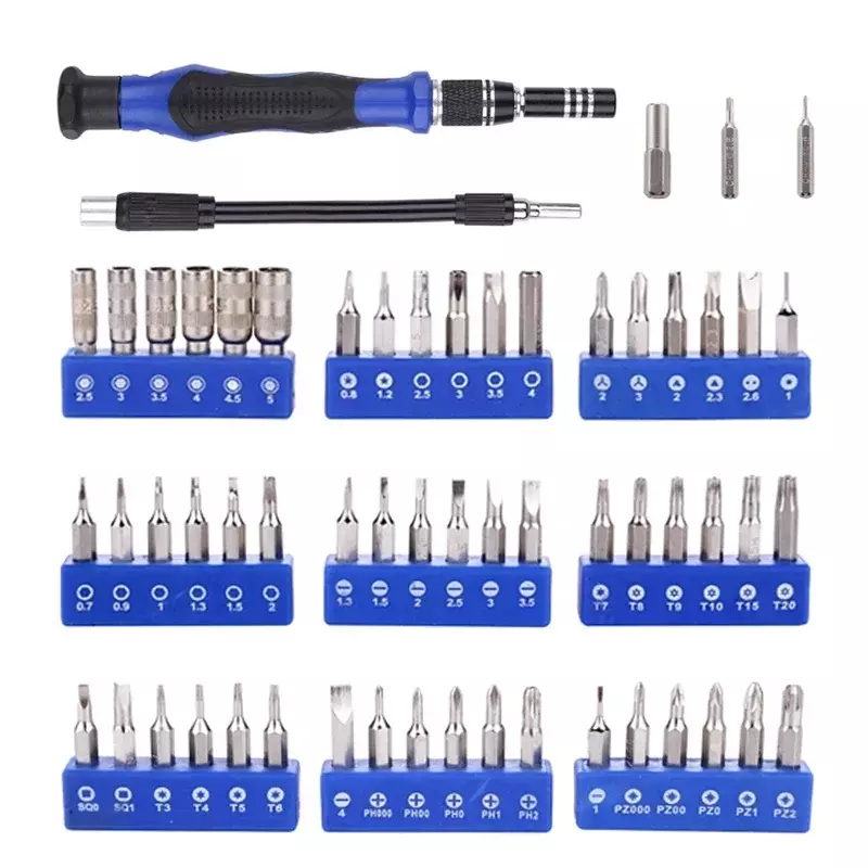 81 in 1 Mobile Phone Repair Tools Kit Multifunction 56 Bits Torx Magnetic Screwdriver Set For iPhone Tablet PC Hand Tools Sets