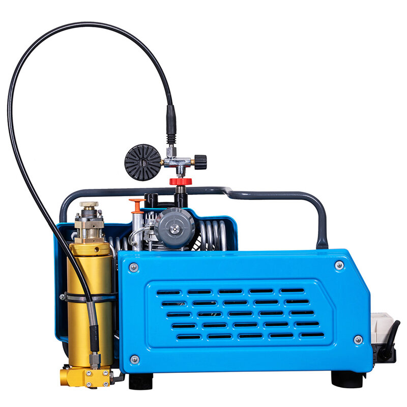 TUDIVING-4500PSI-compresor de buceo de alta presión, dispositivo de compresor de aire PCP, parada automática, respiración, esnórquel, 100l/min, 300bar