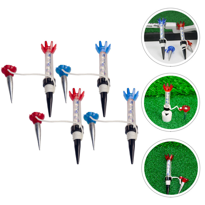 4 pezzi Golf Tee Tack Fixer Magnet Course accessori stand Balls palline da Golf professionali magnetiche bambino