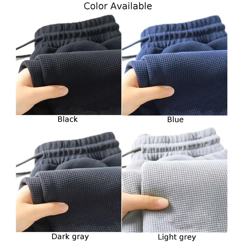 Celana panjang lurus untuk pria, celana olahraga modis lembut warna polos elastis bersirkulasi, celana panjang lurus longgar untuk pria