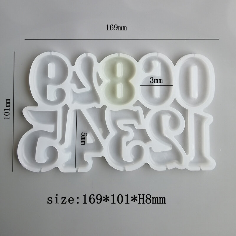 Number Shaped Baking Mold DIY Lollipop Numeric Modeling Silicone Chocolate Candy Mould Birthday Cake Decoration Kitchen Tools