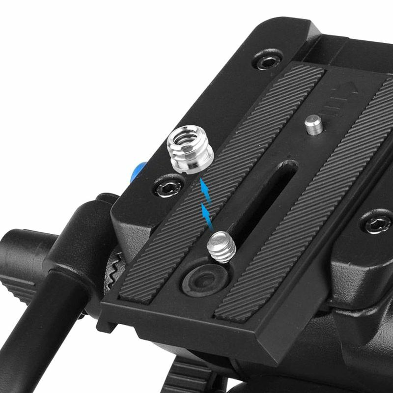 5 pak 1/4 inci ke 3/8 inci konversi sekrup standar Adapter Reducer Bushing Converter untuk kamera DSLR Camcorder Tripod Monopod Ba