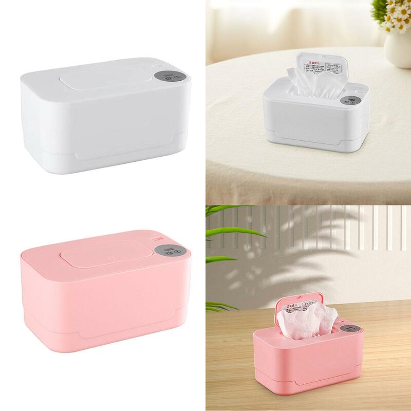 Heated Wipe Dispenser Quick Heating System Portable Thermal Warm Wipe Dispenser Box for Traveling Hotel Outdoor Household Car