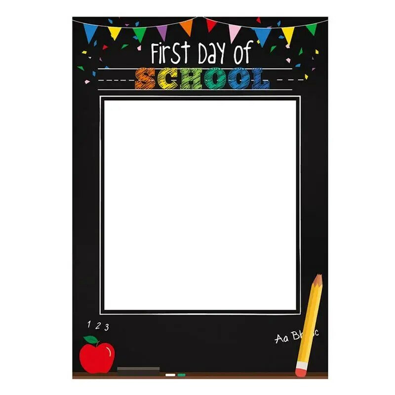 Marco de fotos de primer día de escuela, decoración de preescolar, niño, niña, Selfie, marco de fotografía, suministros para fiestas