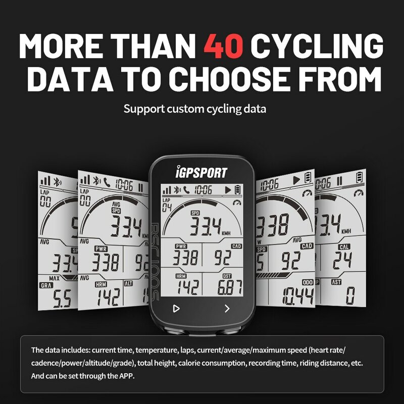 มาตรวัดความเร็วจักรยานแบบไร้สาย, คอมพิวเตอร์วัดระยะทางขี่จักรยานด้วยระบบ GPS มาตรวัดความเร็วรอบ BSC100S ไร้สาย