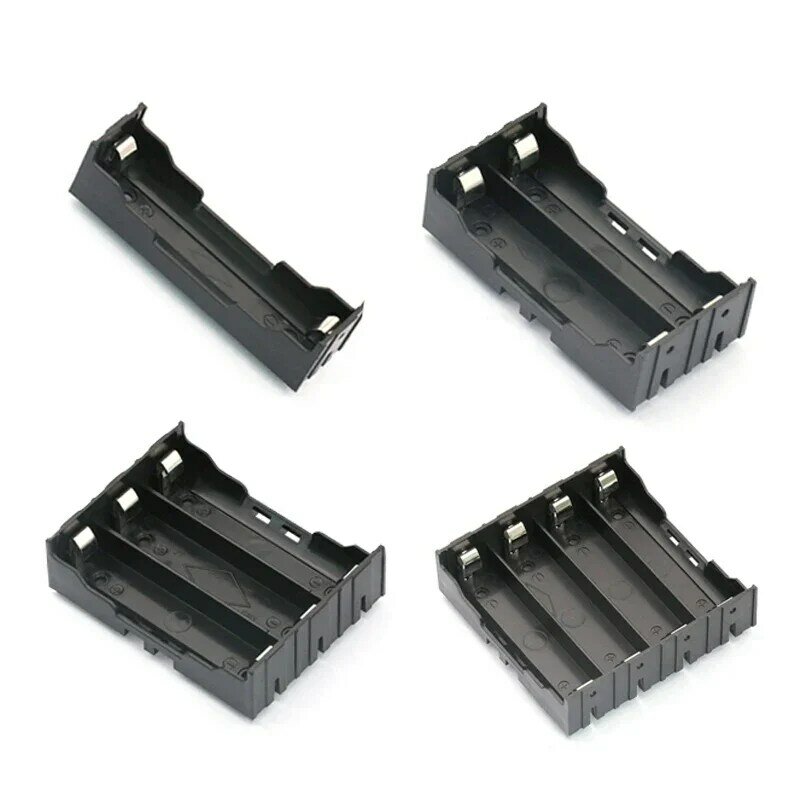 1PCS DIY Plastic 18650 Battery Box Storage Case Battery Case Battery Holder Container Clip dengan Wire Lead Pin
