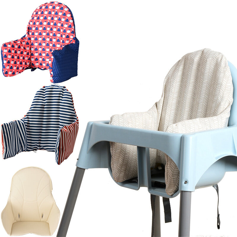 Coussin de chaise haute pour bébé, coussin de dossier de chaise haute gonflable intégré, housse de siège d'alimentation pour chaise haute antiboucle
