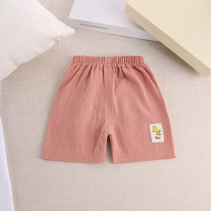 Pantalones cortos de algodón para niños y niñas, bragas de marca, pantalones deportivos de playa, ropa de bebé, Verano