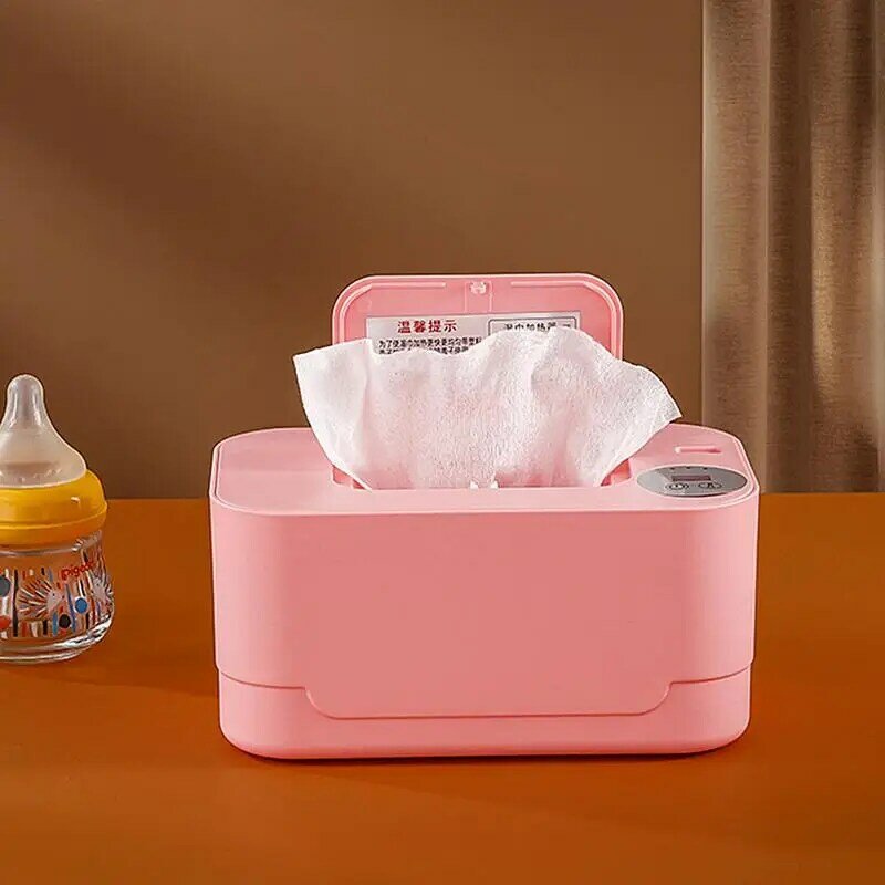 New Baby Wipe Warmer Heater Wet Towel Dispenser Napkin Heating Box Home/Car Use Mini Wipe Warmer Case Disinfecting Wipes