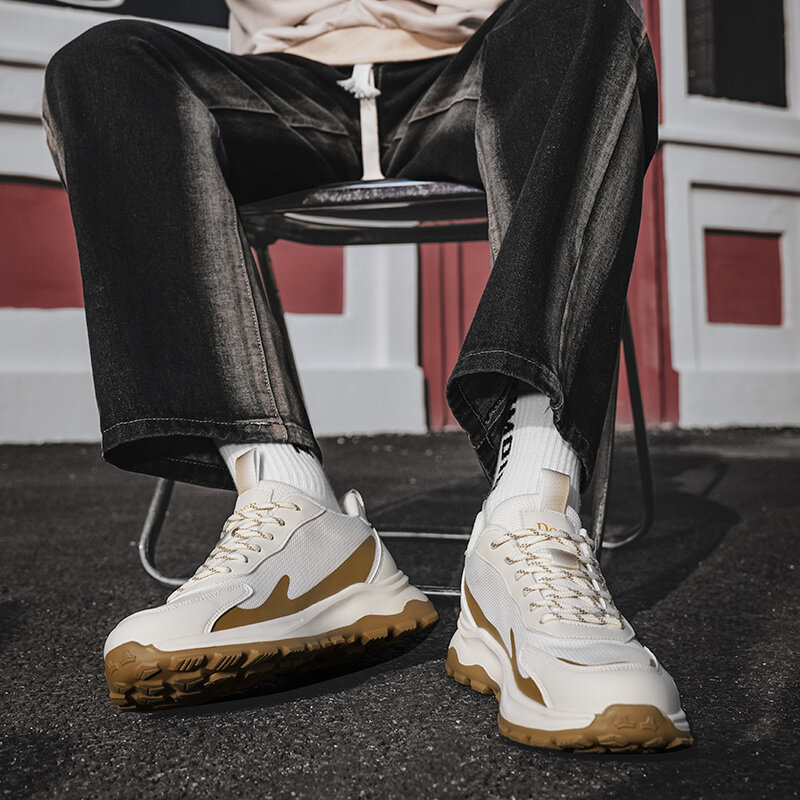메쉬 통기성 및 땀 흡수 캐주얼 신발, 편안한 조깅 남성 스포츠 신발, 트렌디하고 내구성 있는 남성 야외 신발, 신제품