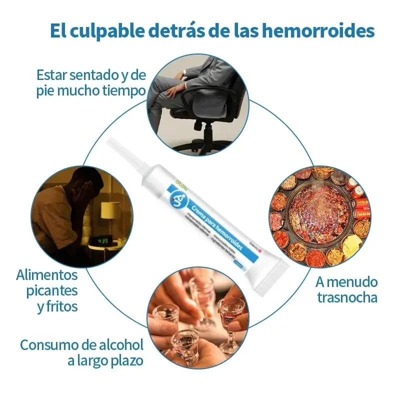 Creme Tratamento Hemorróidas, Alívio Da Dor, Creme Hemorróidas Externas, Remoção De Fissura Anal, Medicina da Saúde, Espanhol, 3 Pcs, 5Pcs