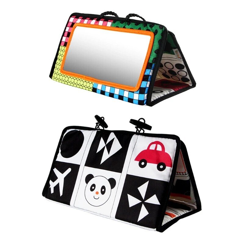 Baby Rear Facing Mirror Cloth Book Car Back for Seat Rearview Mirror Car Safety Kids Hanging Pendant Gifts
